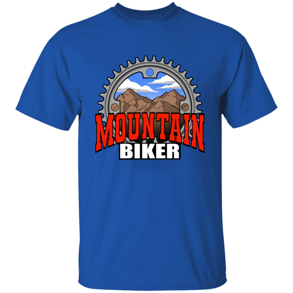 Mountain Biker Scenery Youth T-Shirt