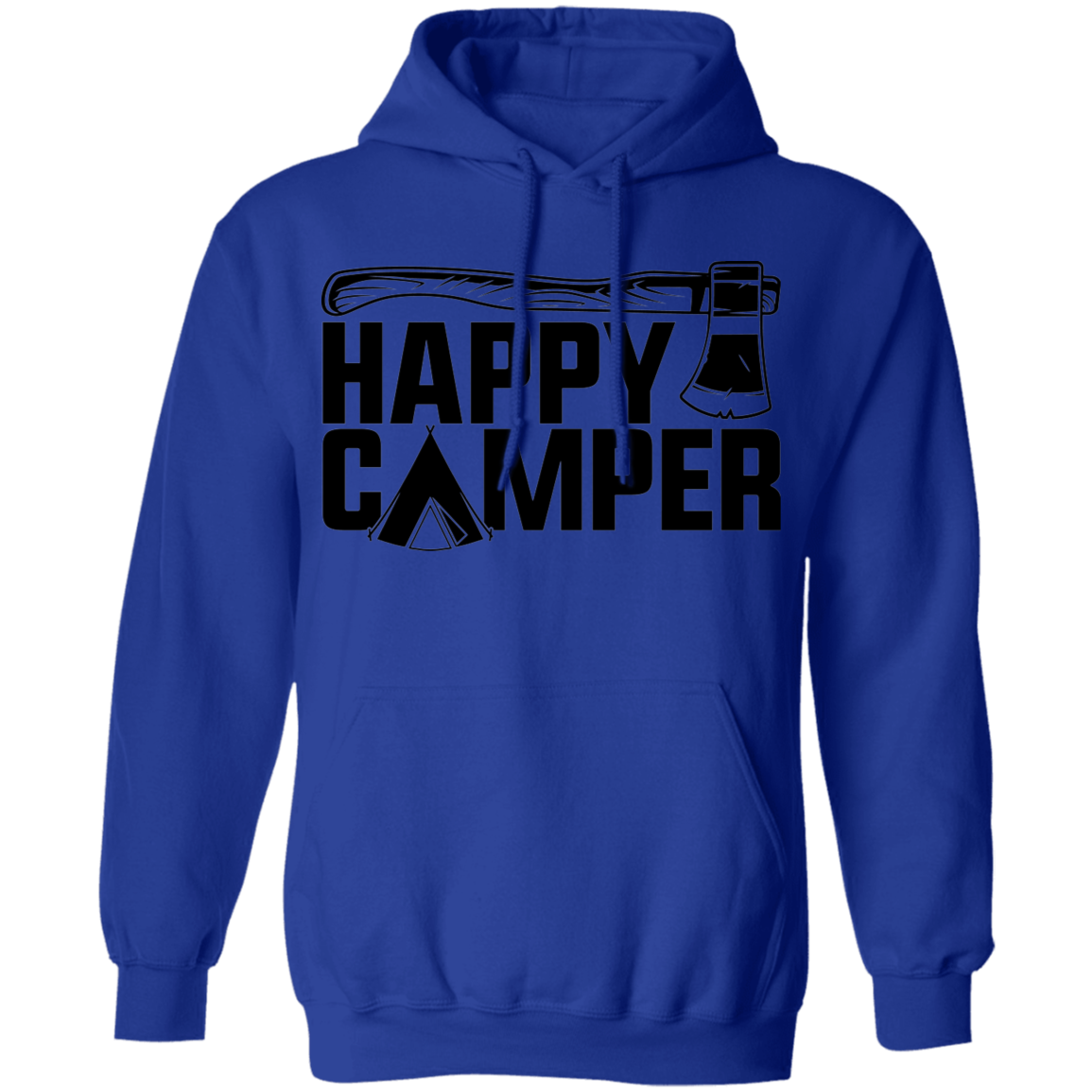 Happy Camper Outdoor Camping Pullover Hoodie
