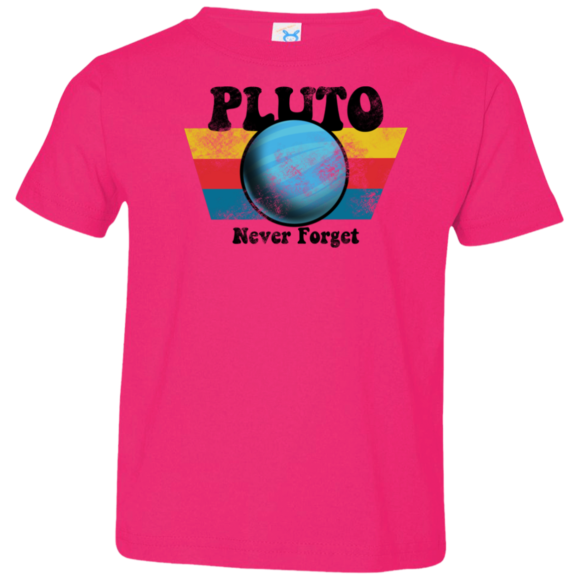 Toddler Space Planet Pluto Vintage 80s Jersey T-Shirt