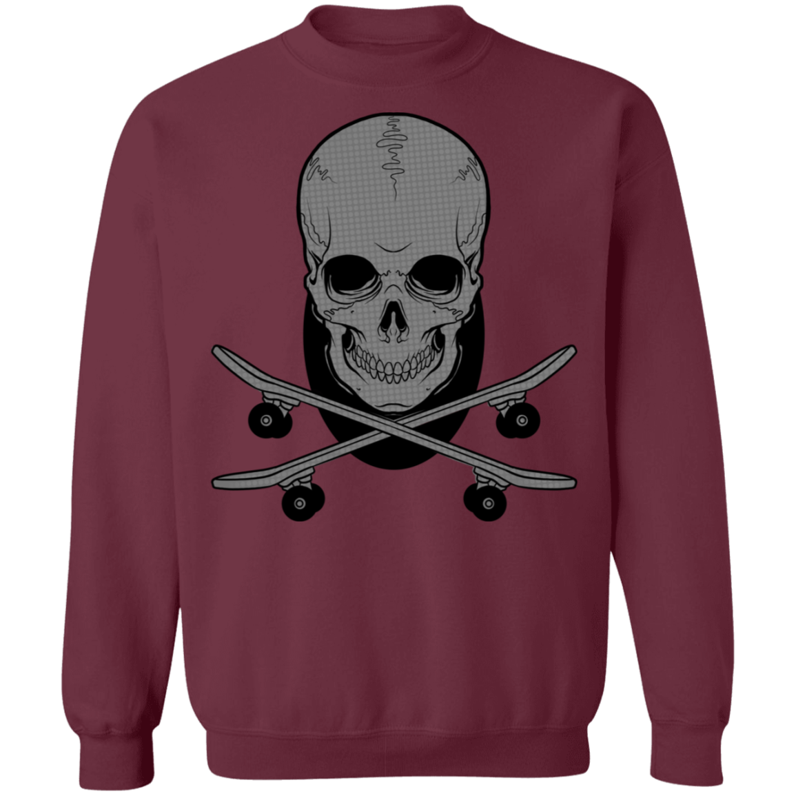 Skeleton Skateboarding Skateboard Shred Crewneck Sweatshirt