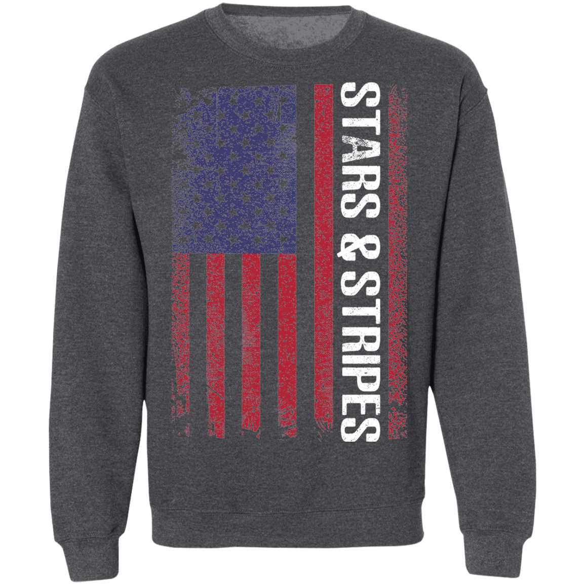 Stars & Stripes American Flag USA Crewneck Sweatshirt