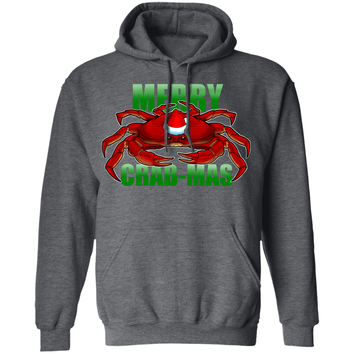 Merry Crab-Mas Saltwater Christmas Pullover Hoodie