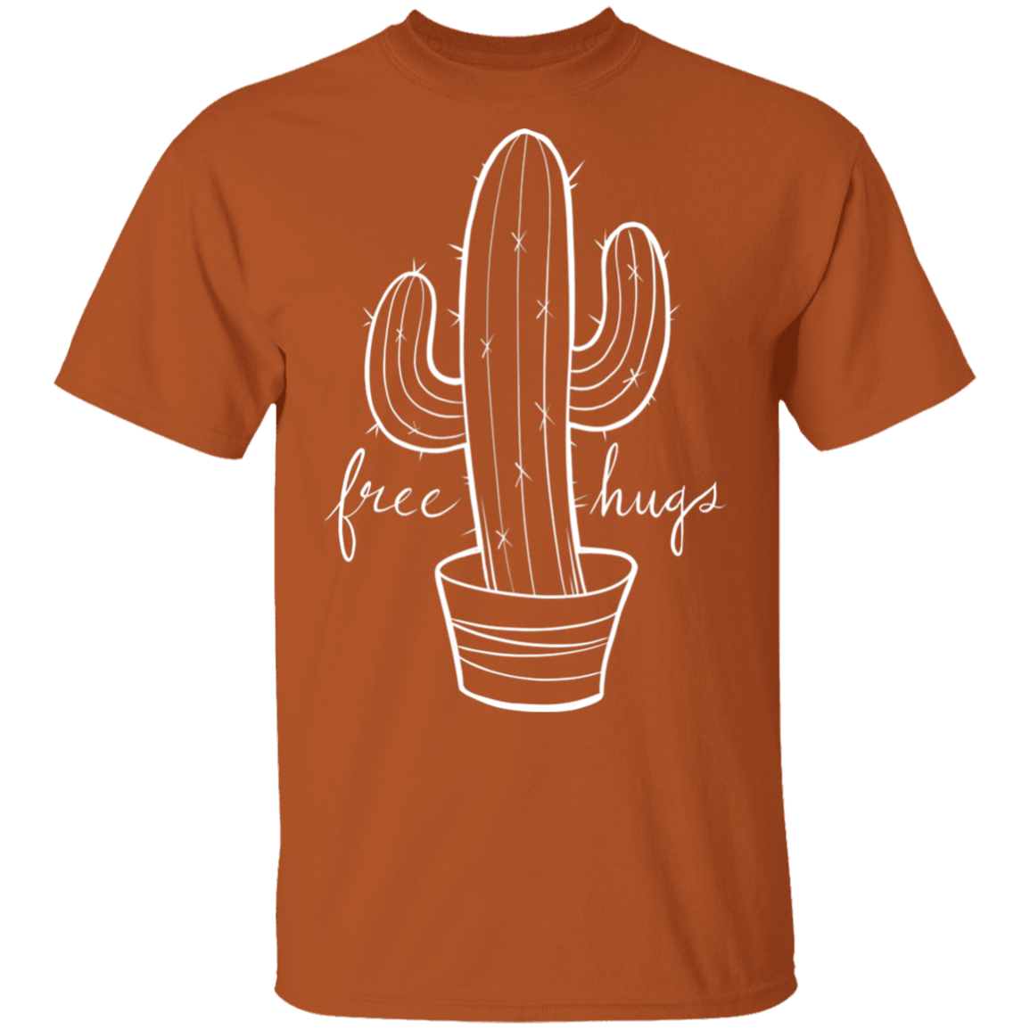 Free Hugs Cactus Funny T-Shirt