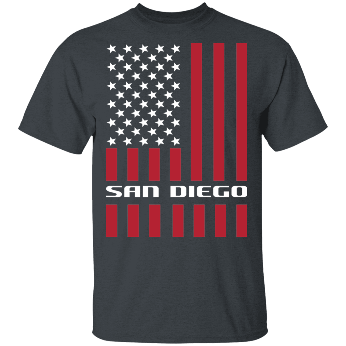 San Diego American Flag USA T-Shirt