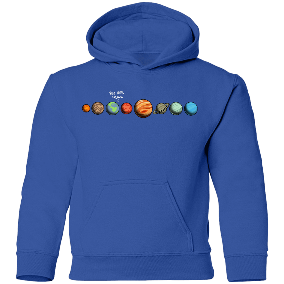 Youth Space Earth You Are Here Pullover Hoodie