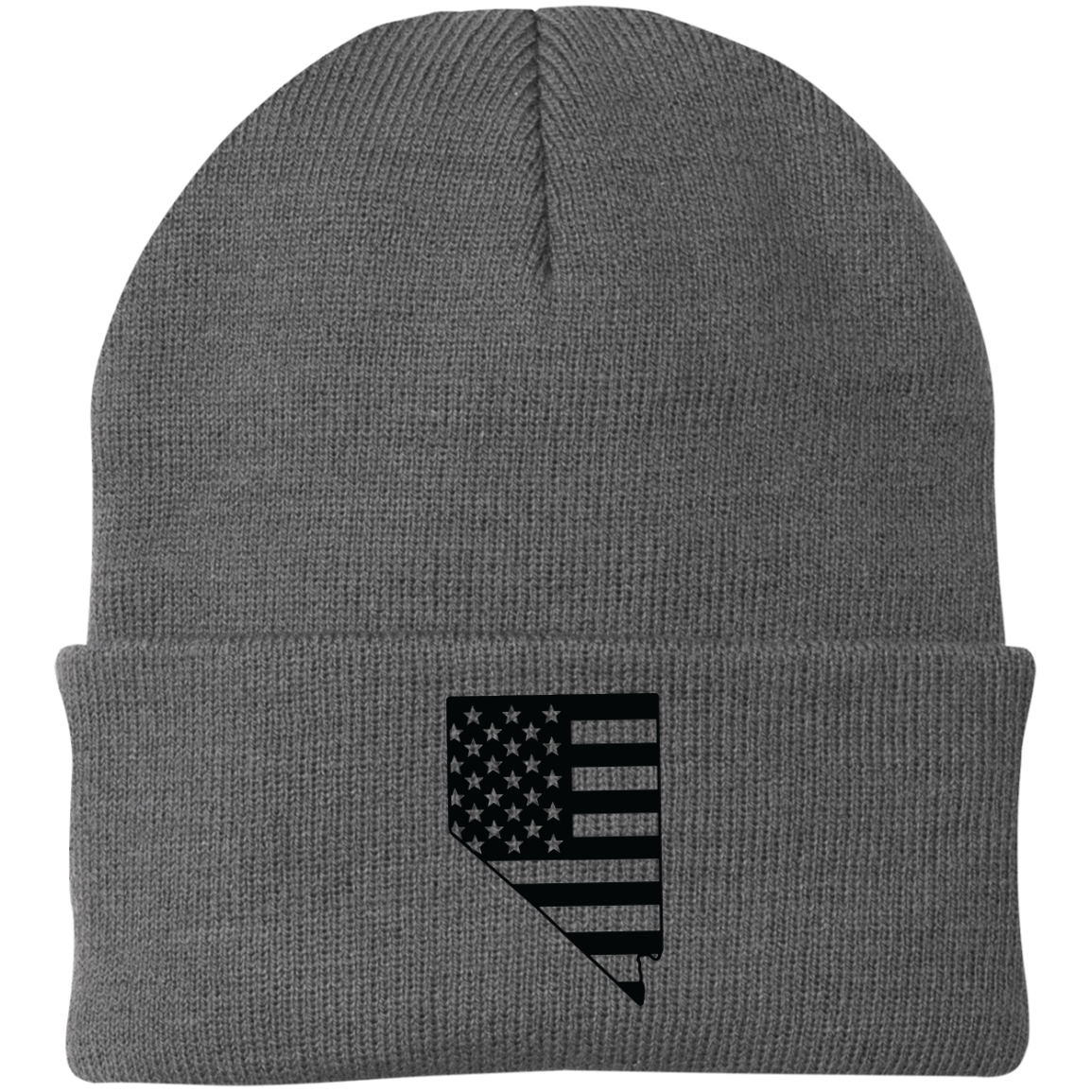 Nevada NV State American Flag Beanie Cap