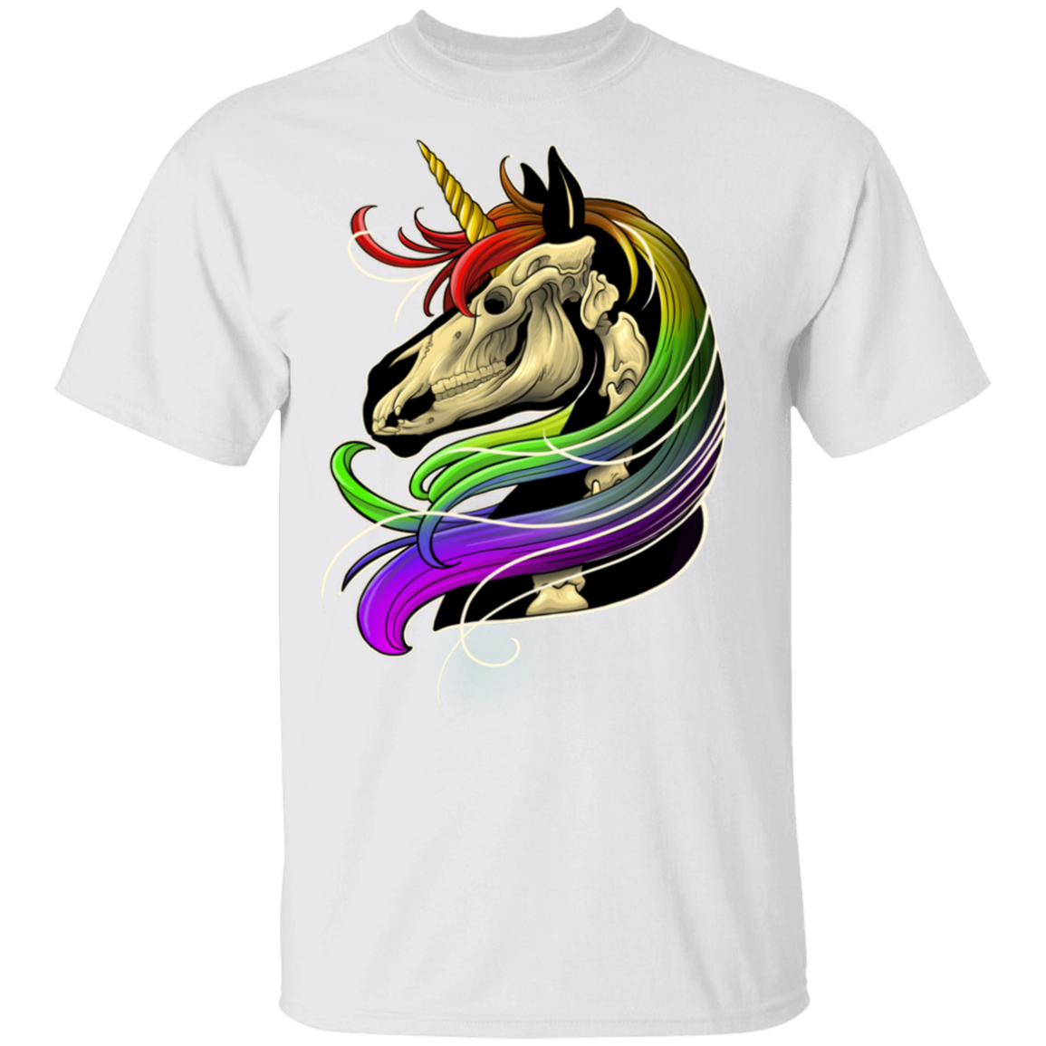 Rainbow Skeleton Unicorn T-Shirt