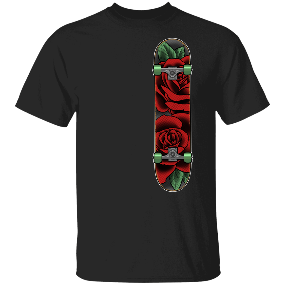 Rose Classic Skateboard Skateboarder Youth T-Shirt