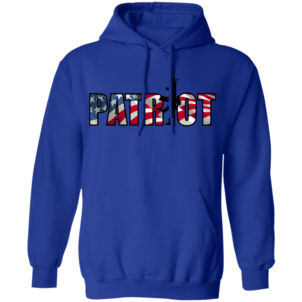 Patriot American Flag Defense Pullover Hoodie