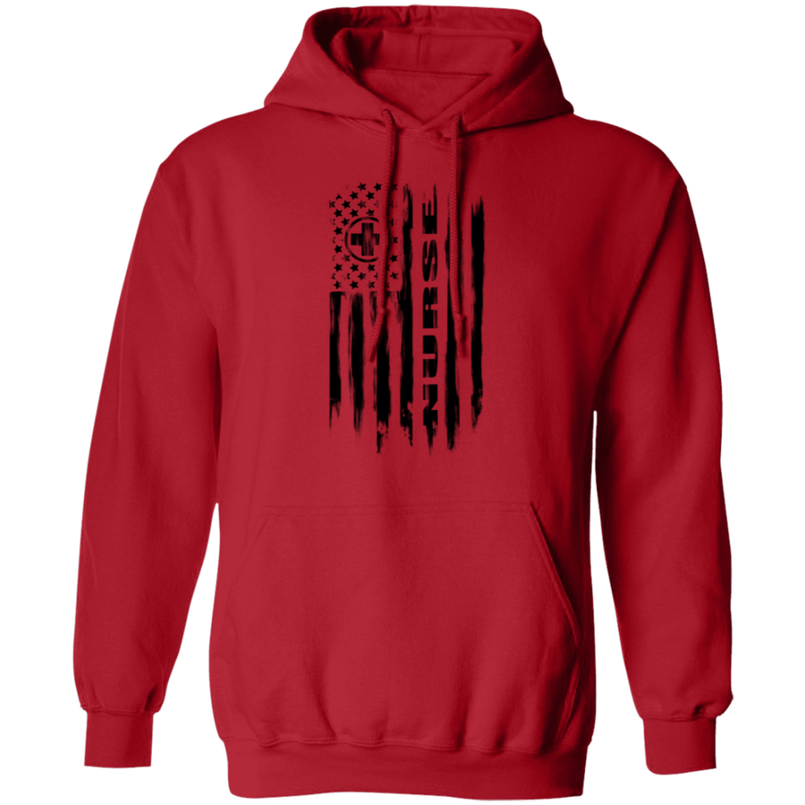 Nurse Hospital RN Nursing Medical American Flag Pullover Hoodie