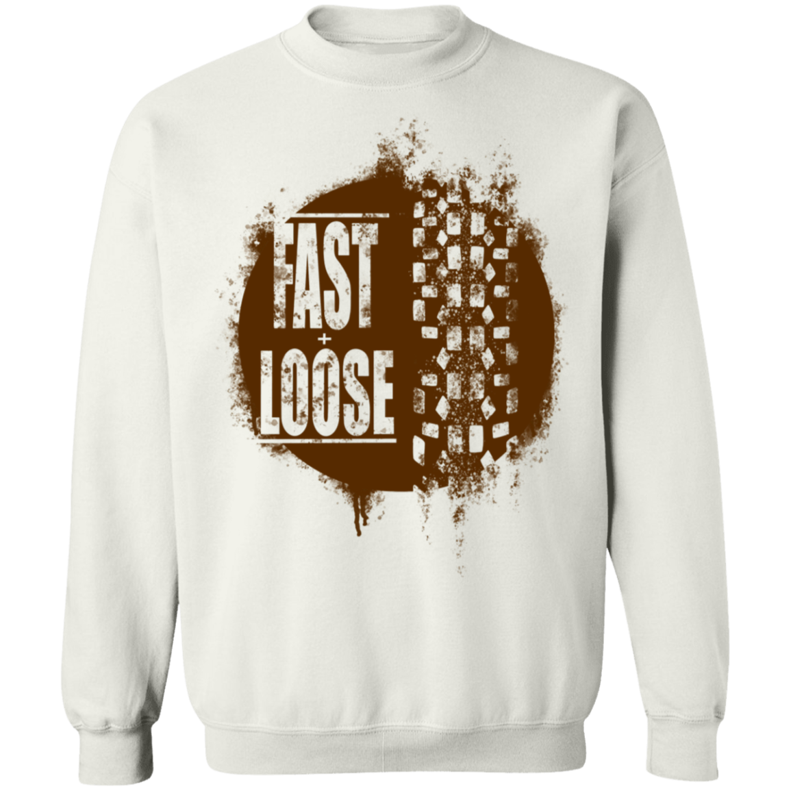 Fast and Loose Mountain Bike Riding Crewneck Sweatshirt