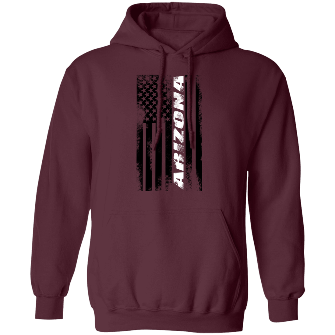 Arizona AZ American Flag Pullover Hoodie