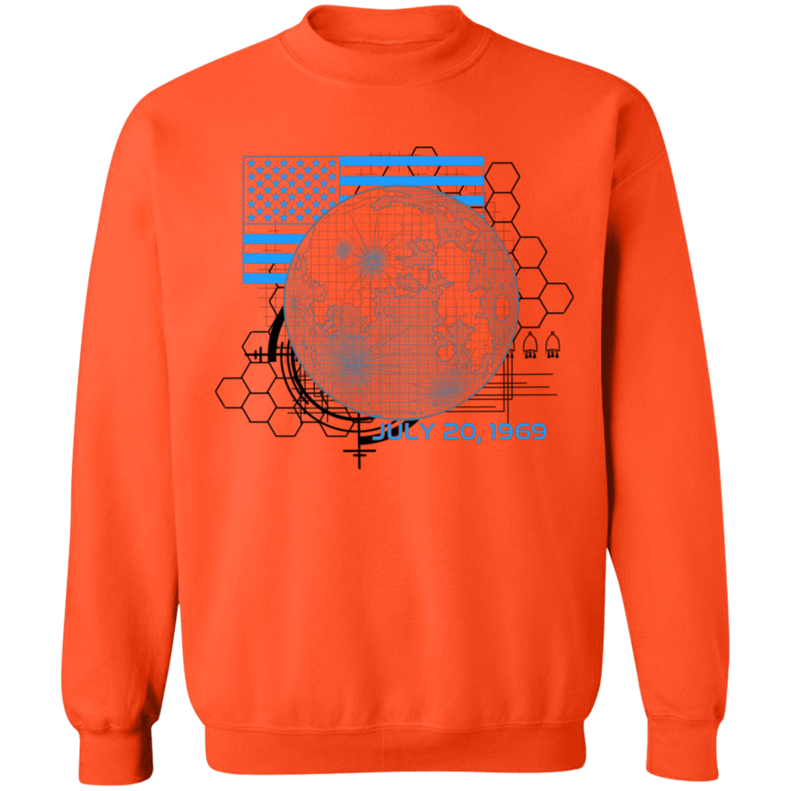 American 1969 Moon Landing Armstrong Crewneck Sweatshirt