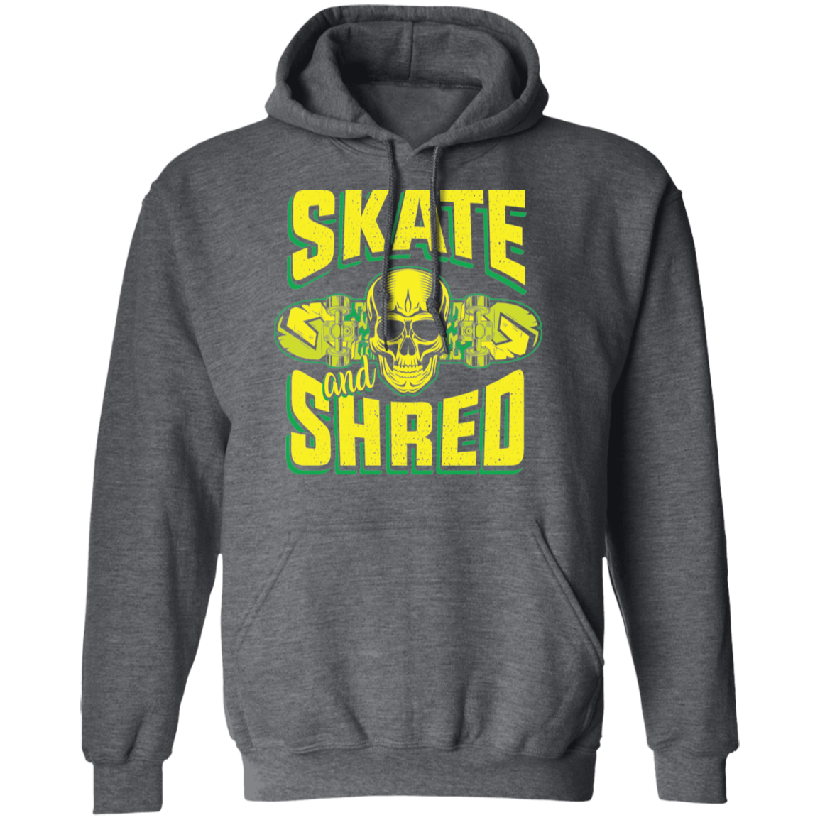 Skate and Shred Skateboarding Skateboard Pullover Hoodie