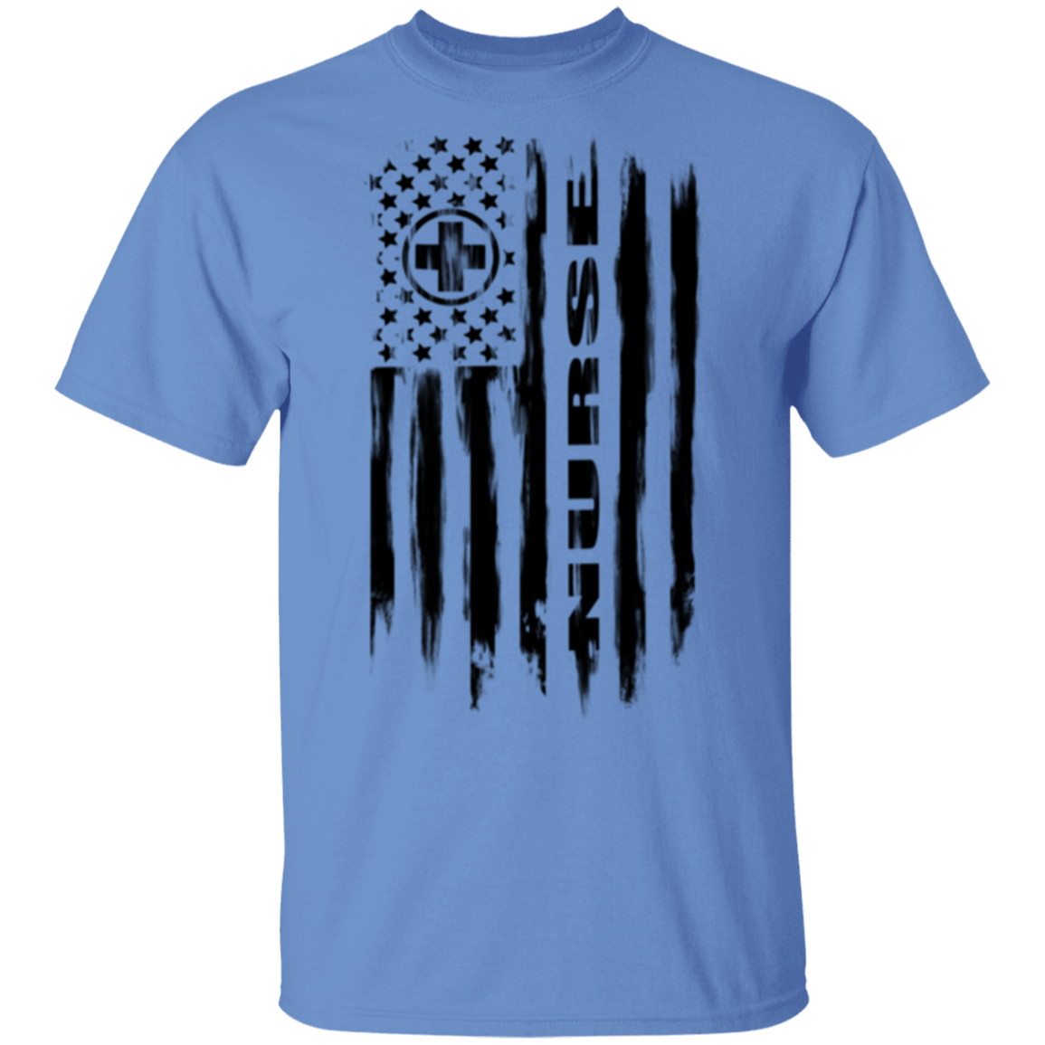 Nurse Hospital RN Nursing Medical American Flag T-Shirt
