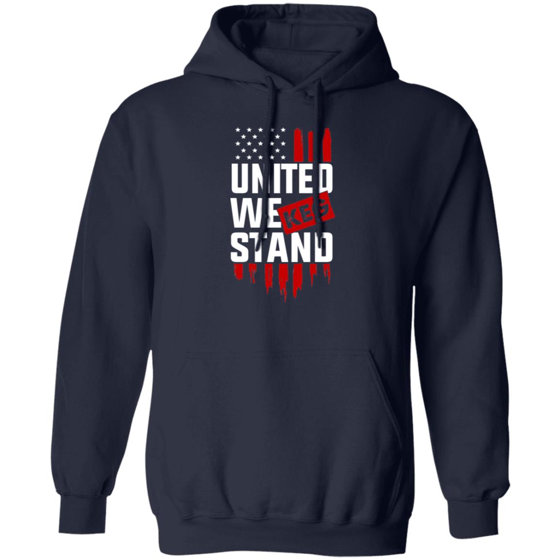 United We Keg Stand Drinking Beer American Flag Pullover Hoodie