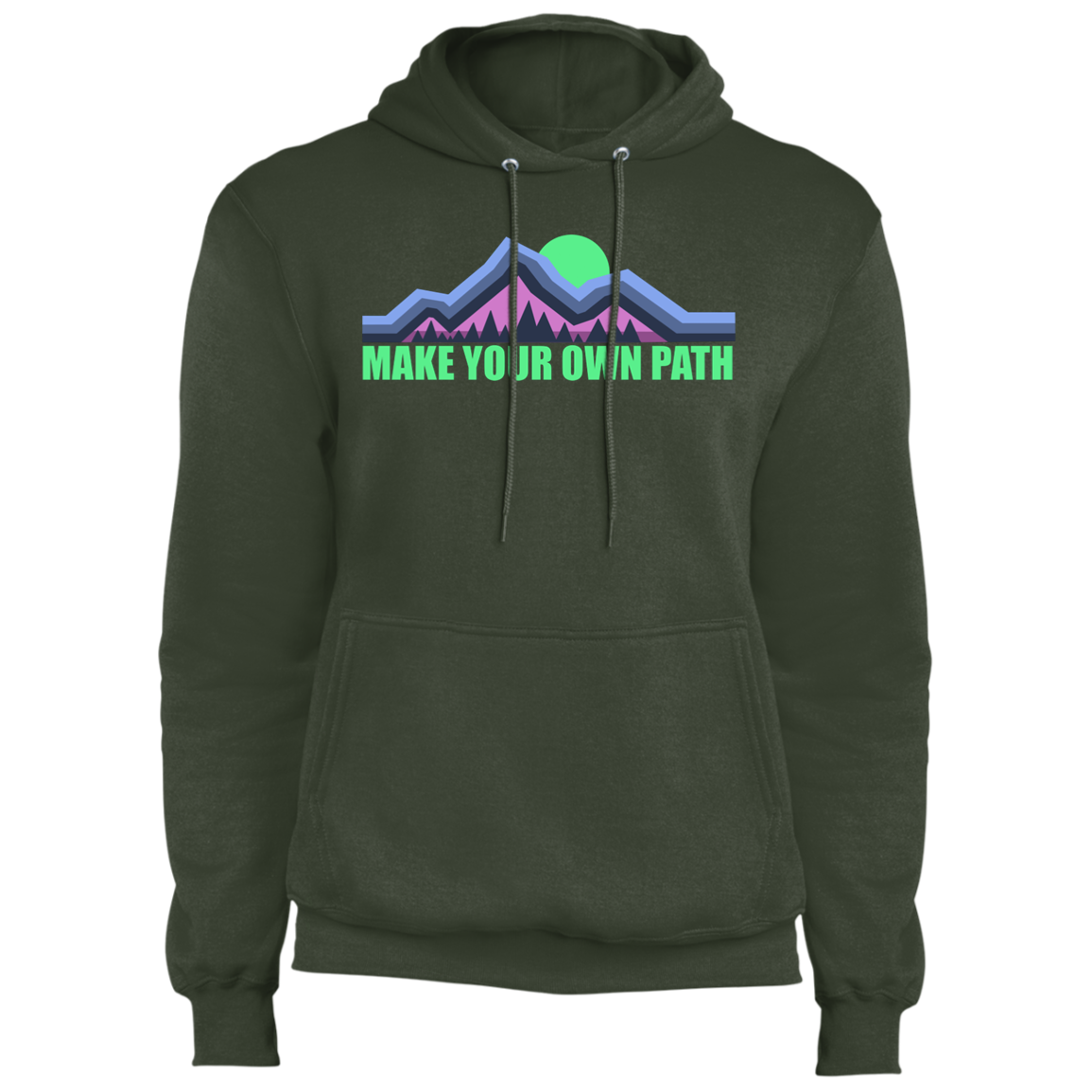Make Your Own Path Hiking Camping Nature Premium Pullover Hoodie