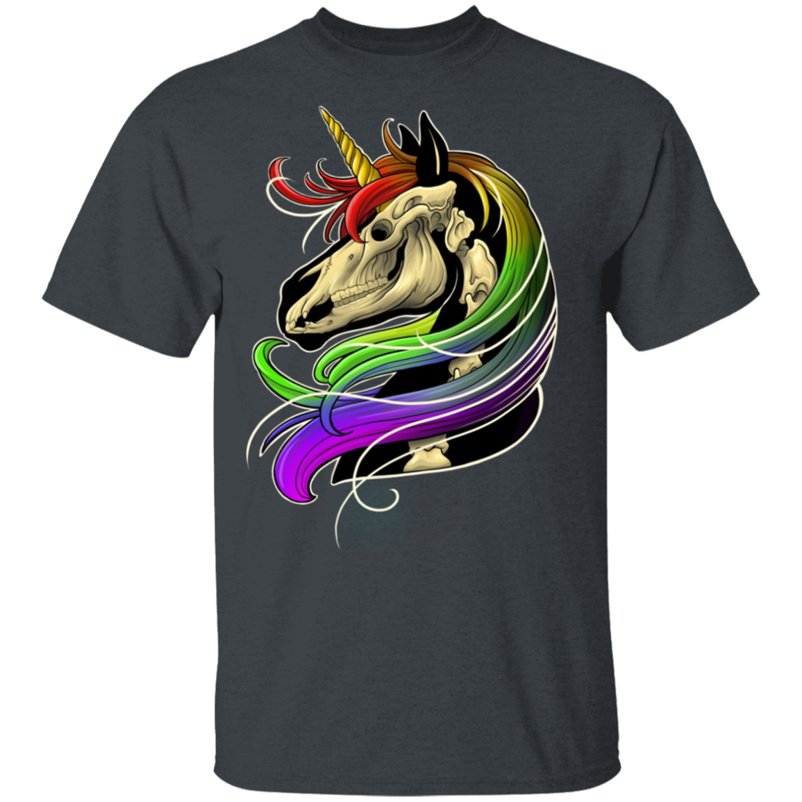 Rainbow Skeleton Unicorn T-Shirt