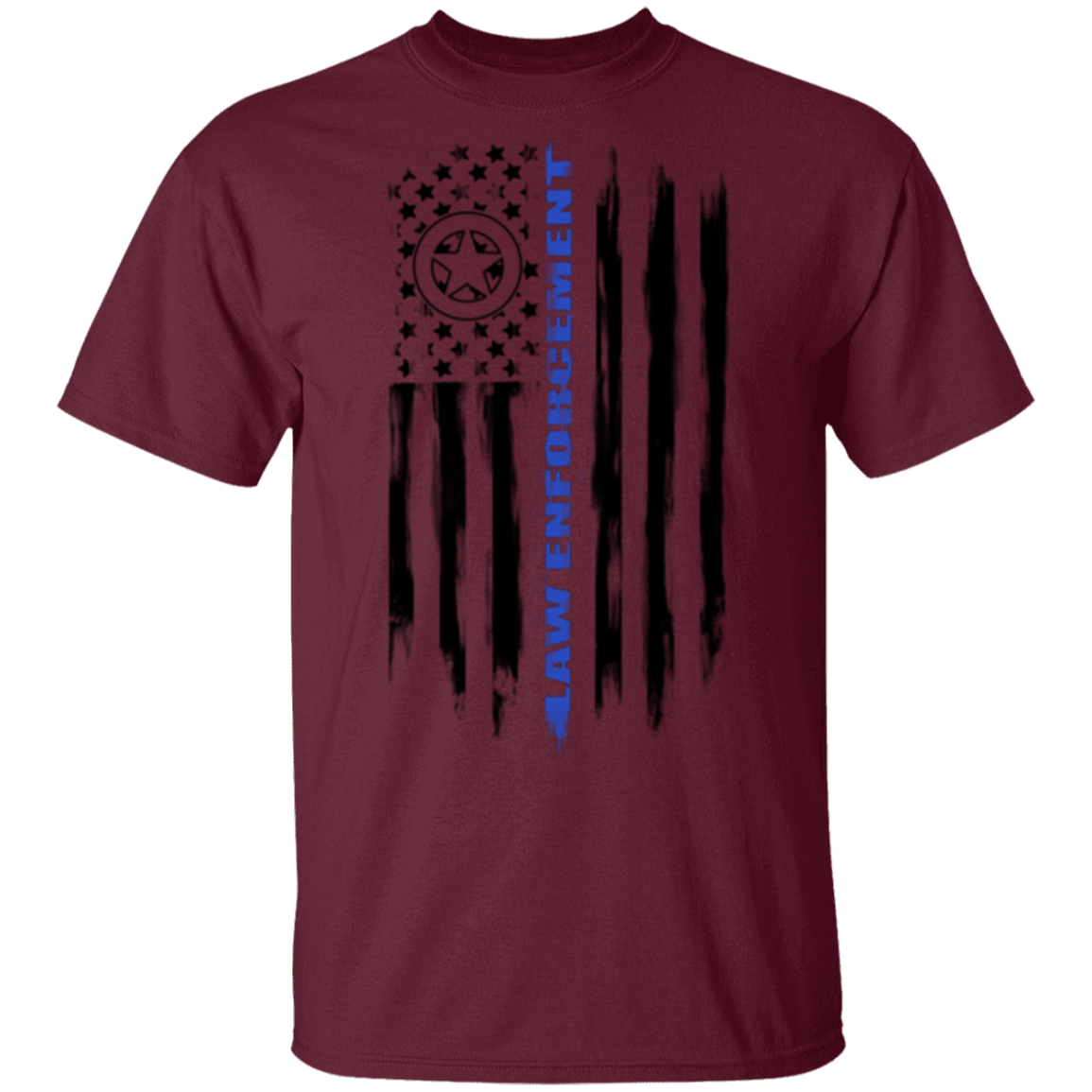 Law Enforcement Deputy Sheriff Police Officer Cop American Flag T-Shirt