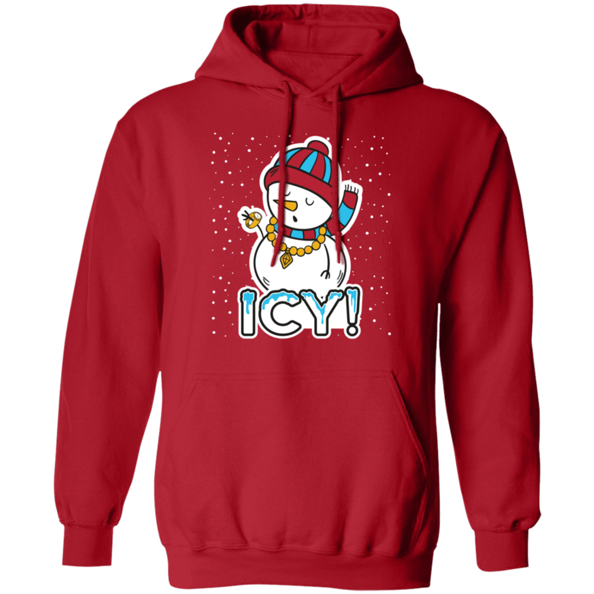 ICY! Snowman Ugly Christmas Pullover Hoodie