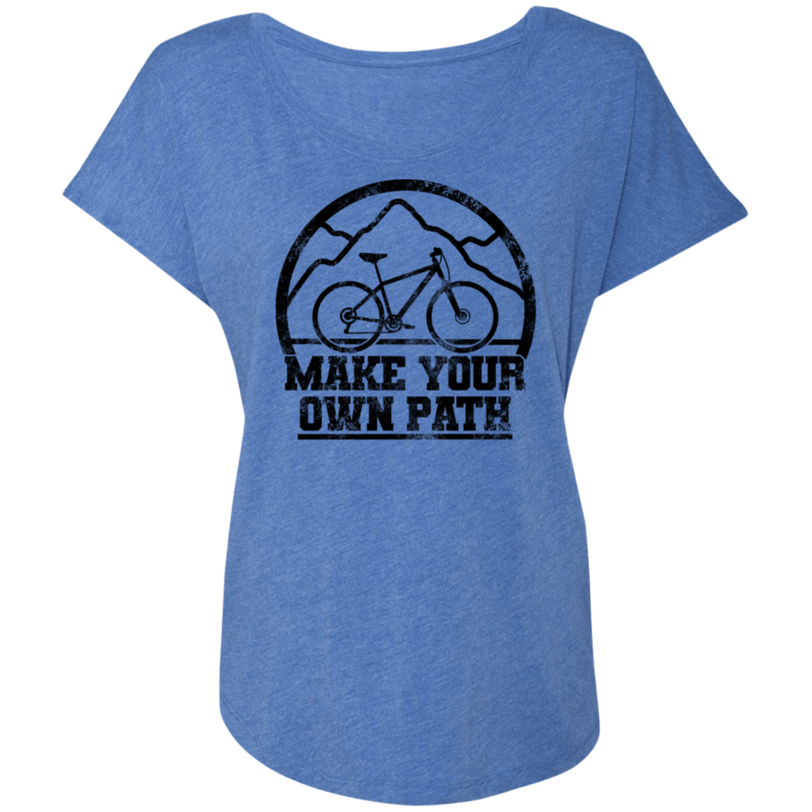 Make Your Own Path Mountain Biking Women's Dolman Sleeve