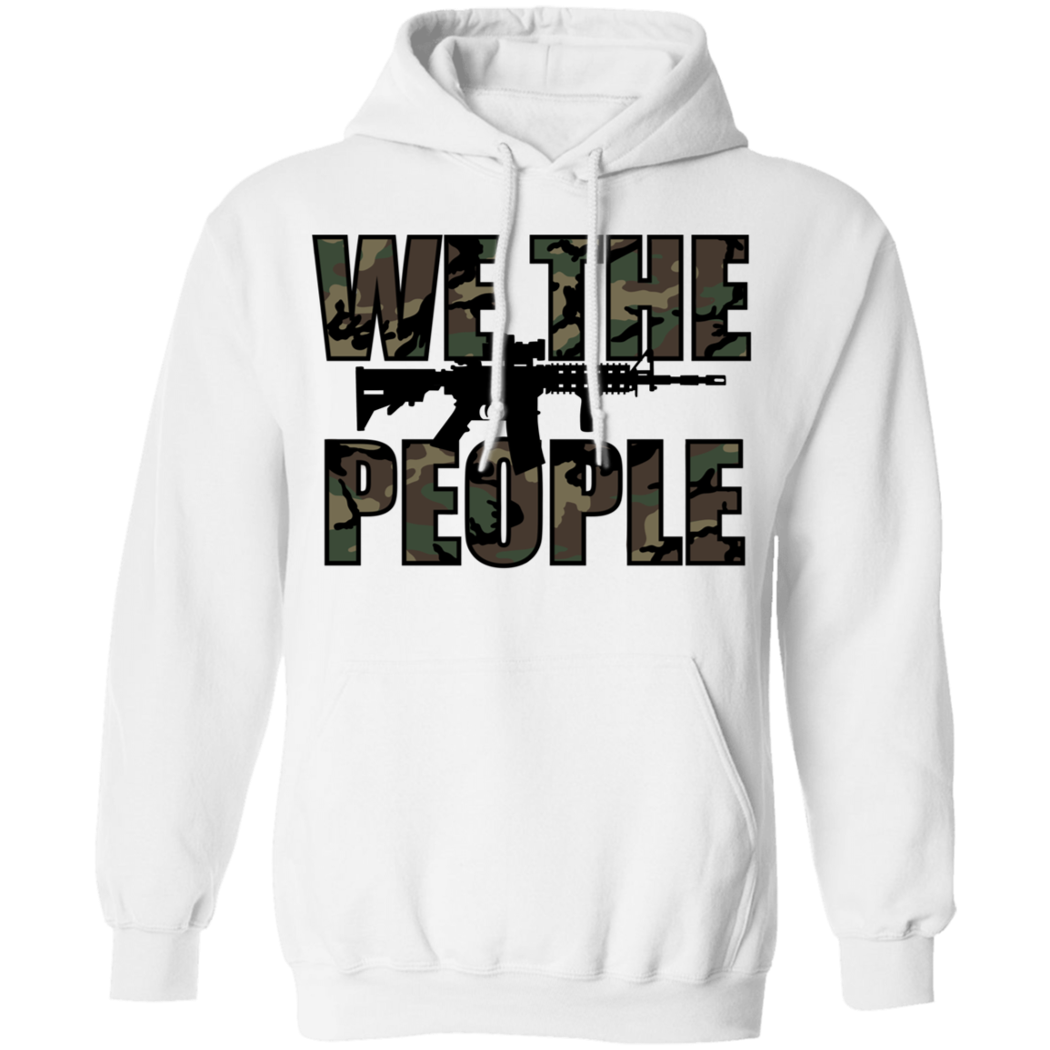 We The People Camouflage Pullover Hoodie