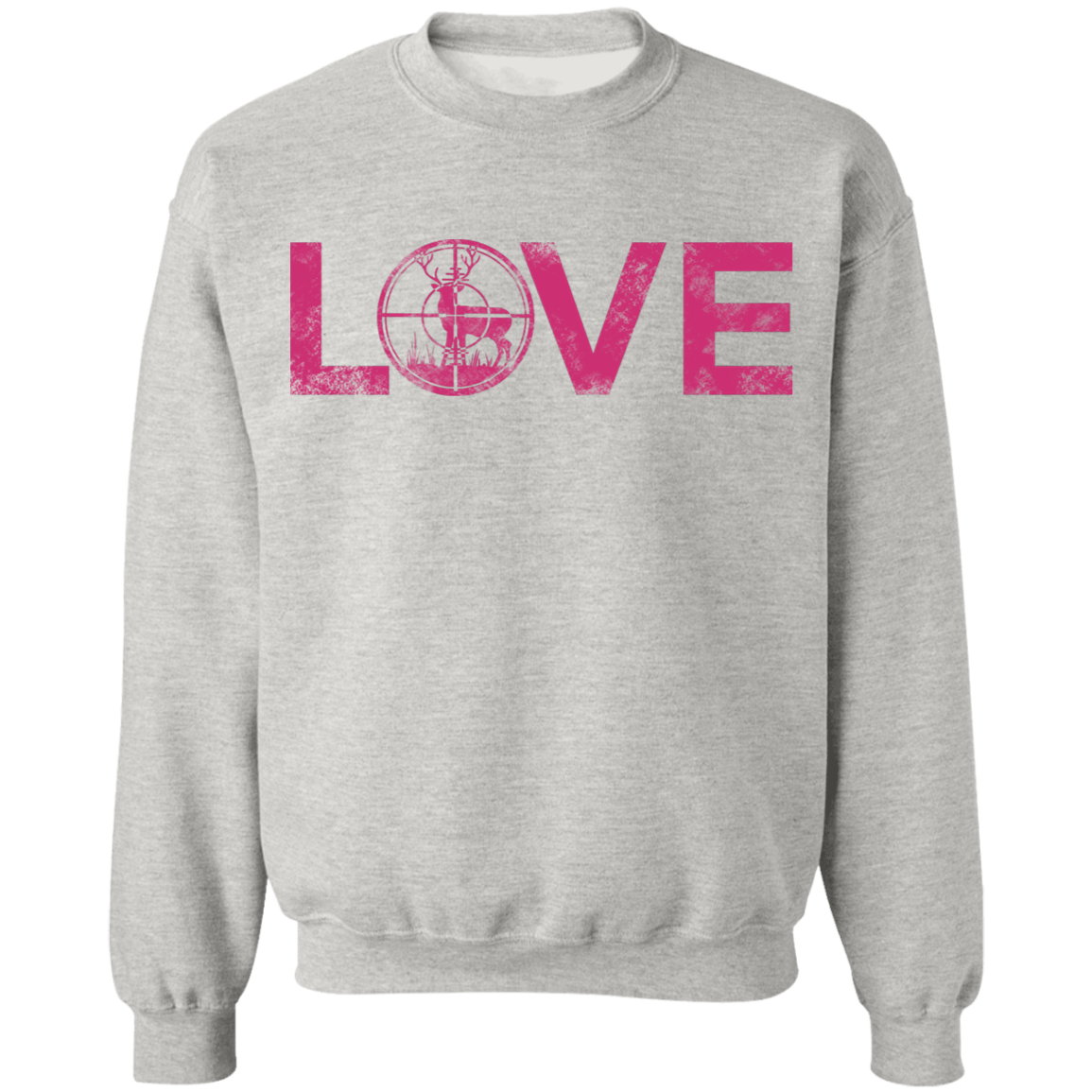 Love Hunting Hunter Pink Crewneck Sweatshirt