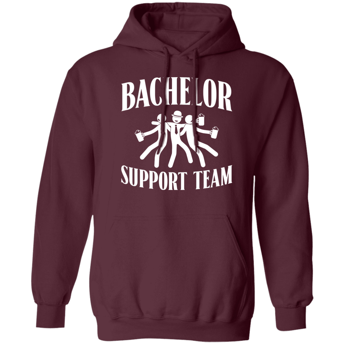 Bachelor Party Funny Support Team Hoodie