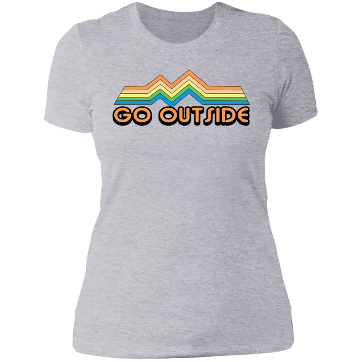 Go Outside Camping Nature Bright Women's T-Shirt