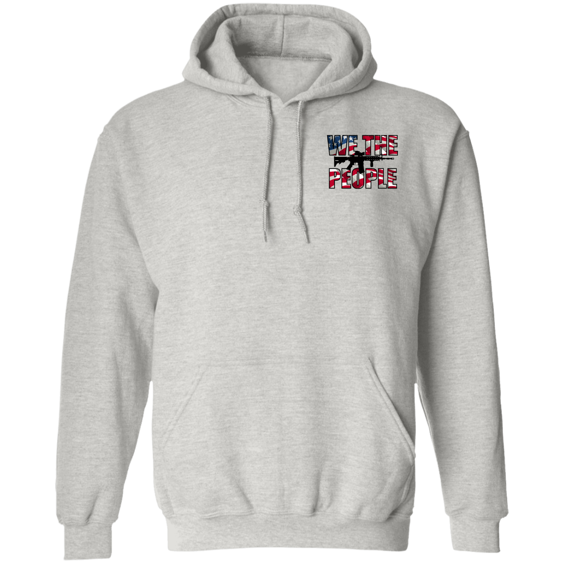 We the People American Bald Eagle 1776 Double Sided Pullover Hoodie