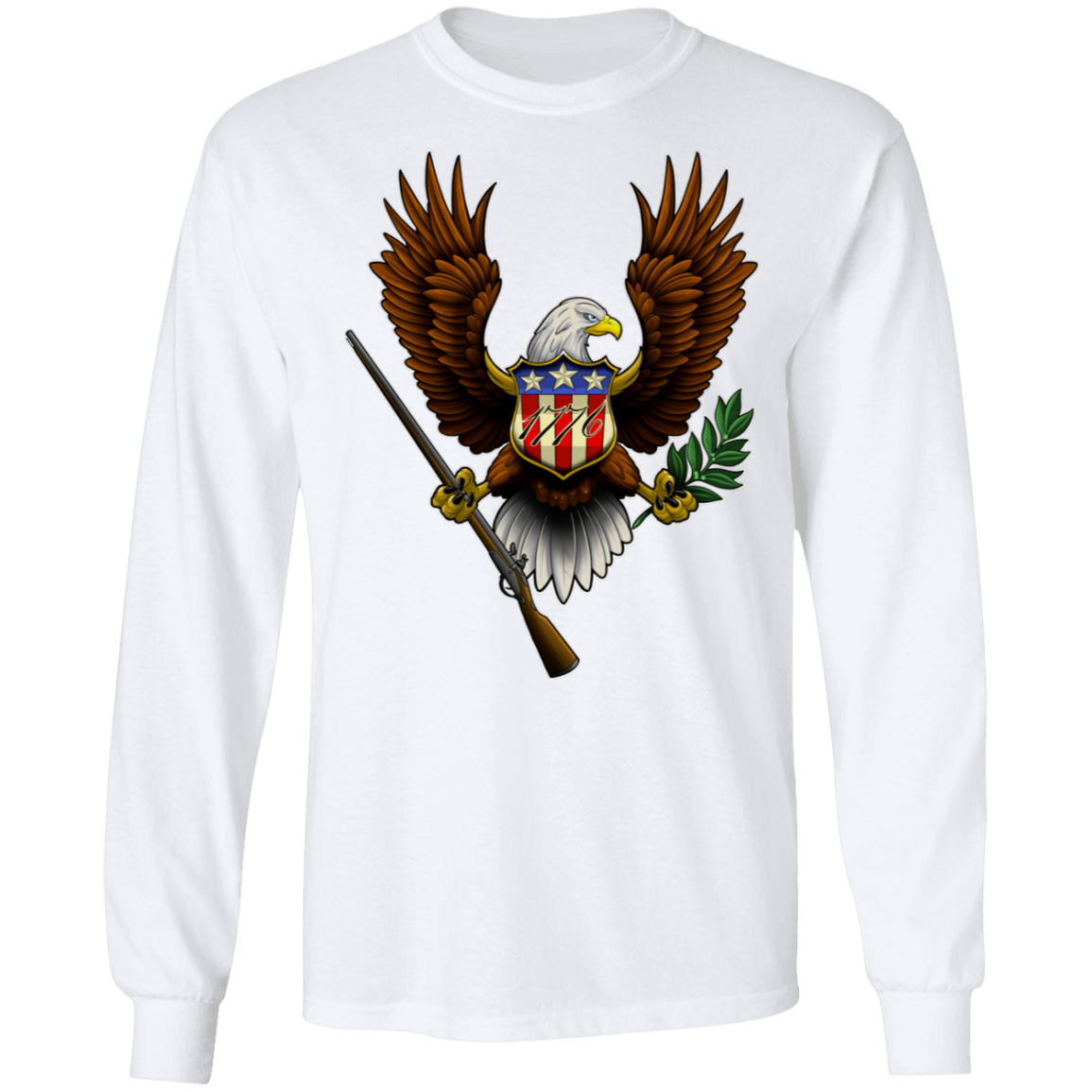 1776 American Bald Eagle Long Sleeve T-Shirt