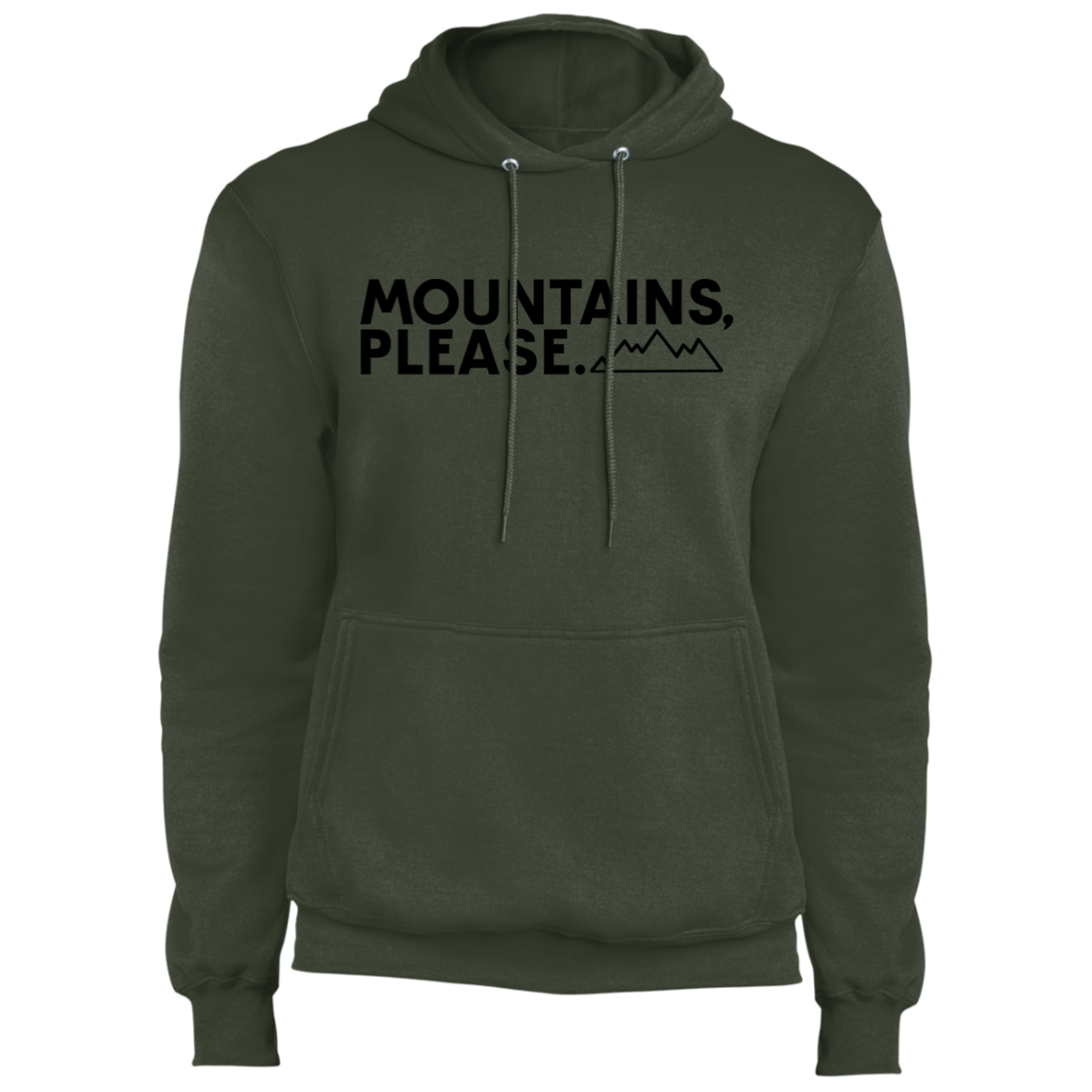 Mountains, Please. Hiking Mountains Nature Pullover Hoodie