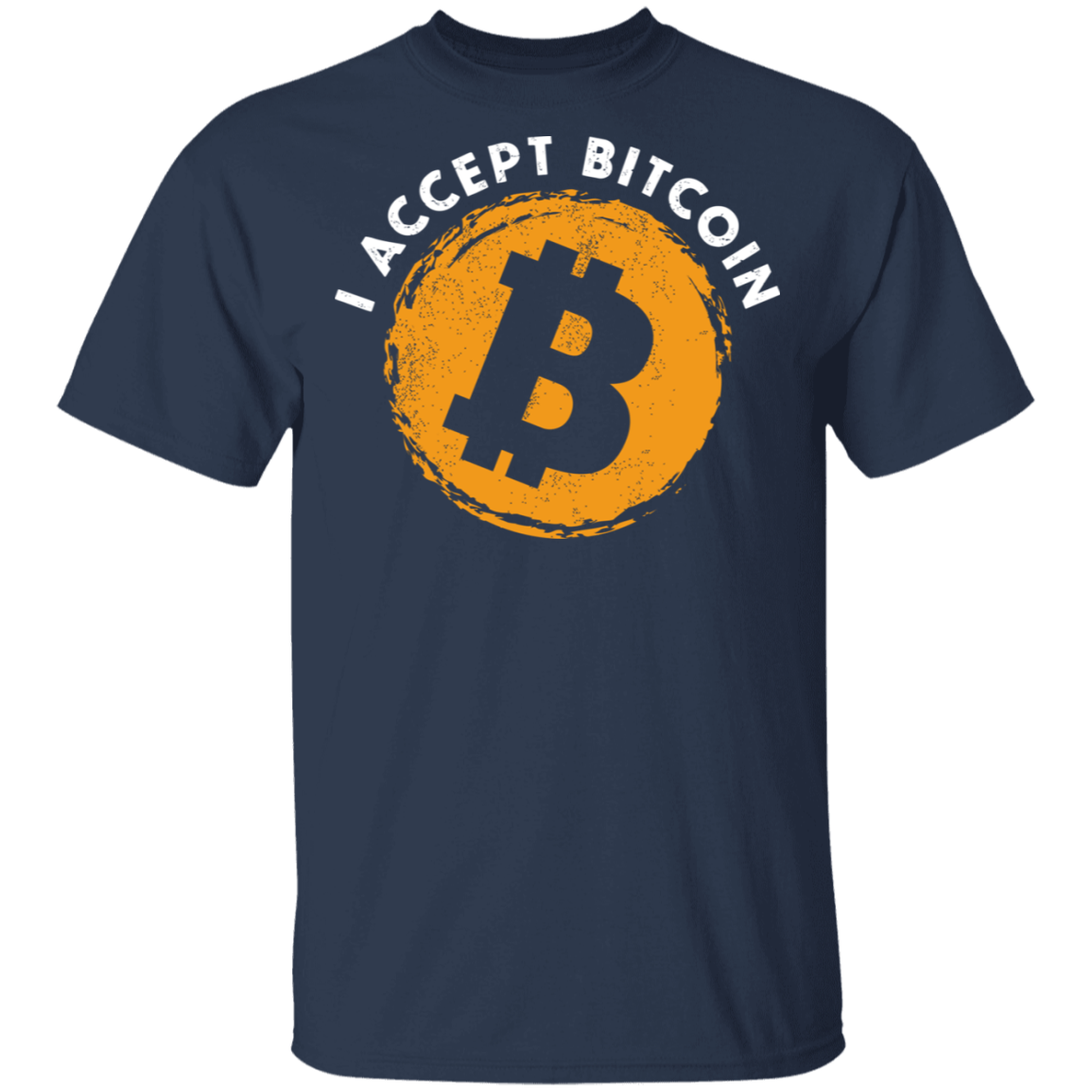 I Accept Bitcoin BTC Cryptocurrency T-Shirt