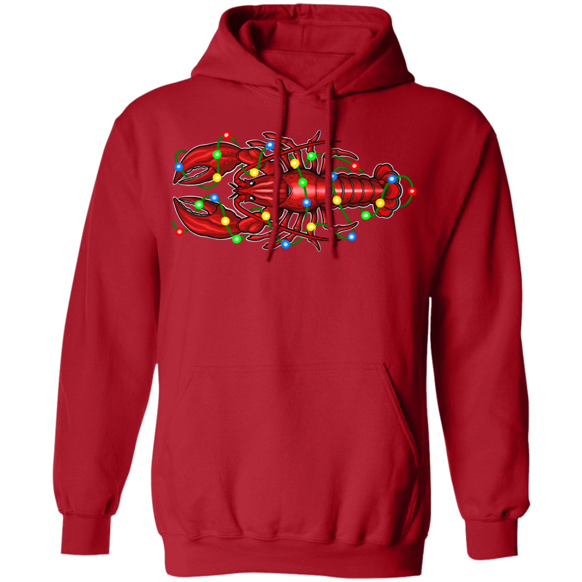 Lobster Merry Christmas Saltwater Pullover Hoodie