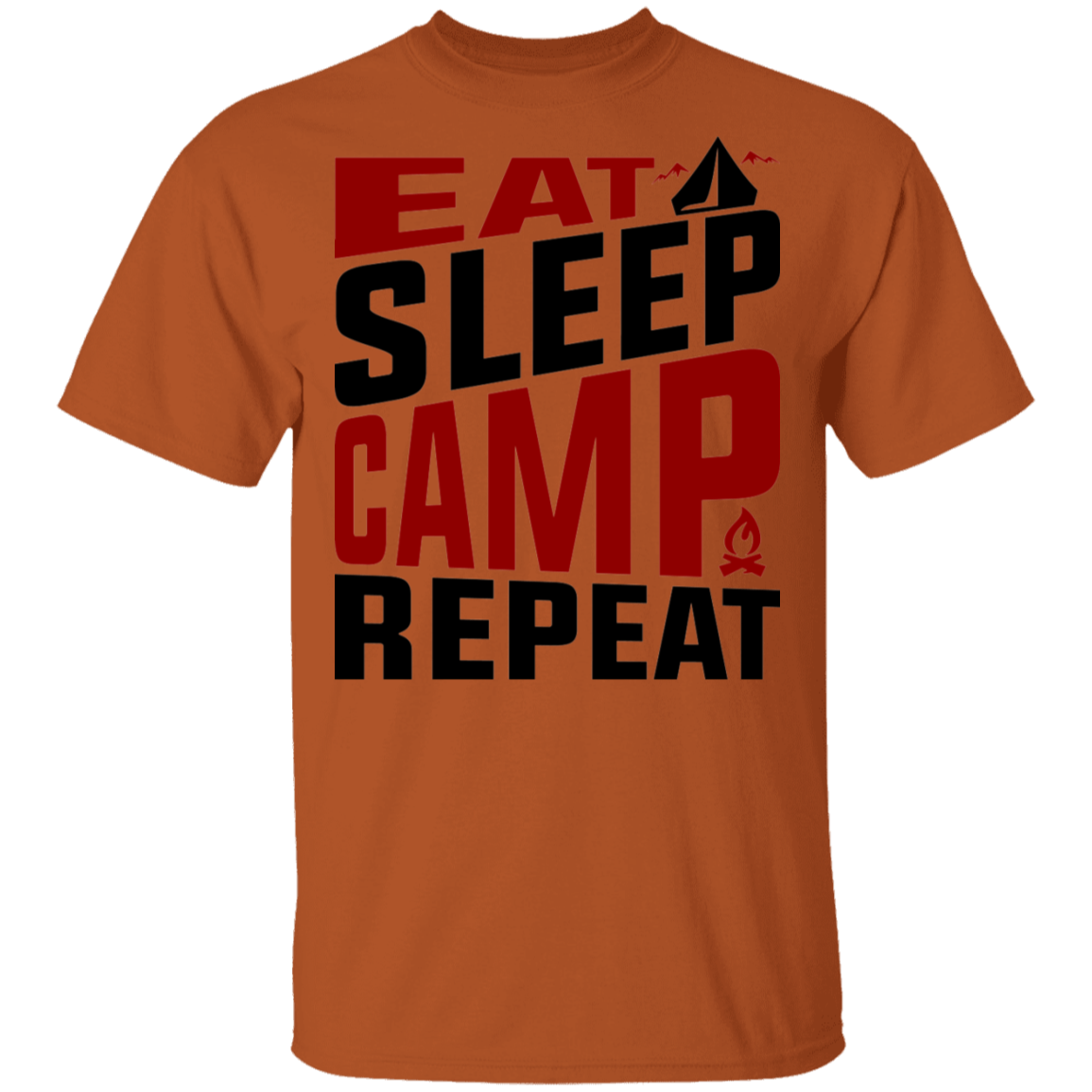 Eat Sleep Camp Repeat Camping T-Shirt