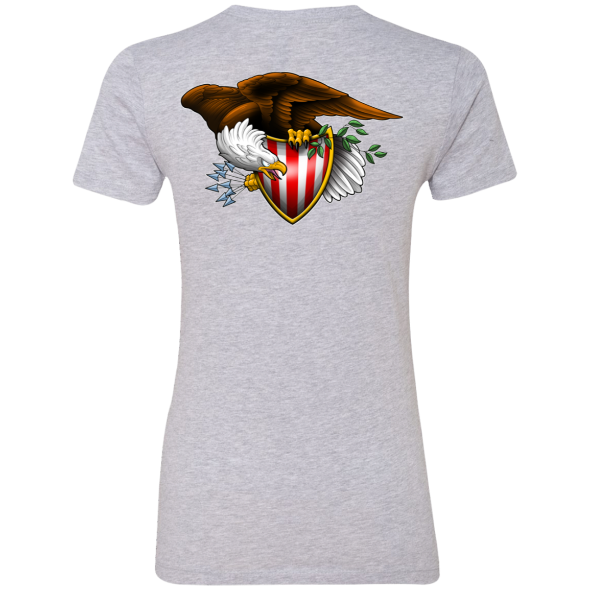 Patriot American Bald Eagle Women's Double Sided Boyfriend T-Shirt