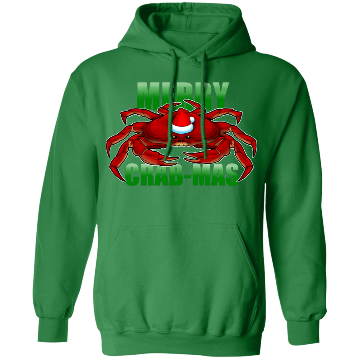 Merry Crab-Mas Saltwater Christmas Pullover Hoodie
