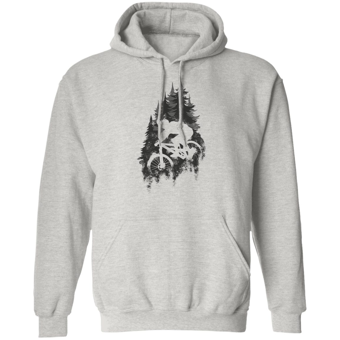Mountain Biker Outdoors Pullover Hoodie
