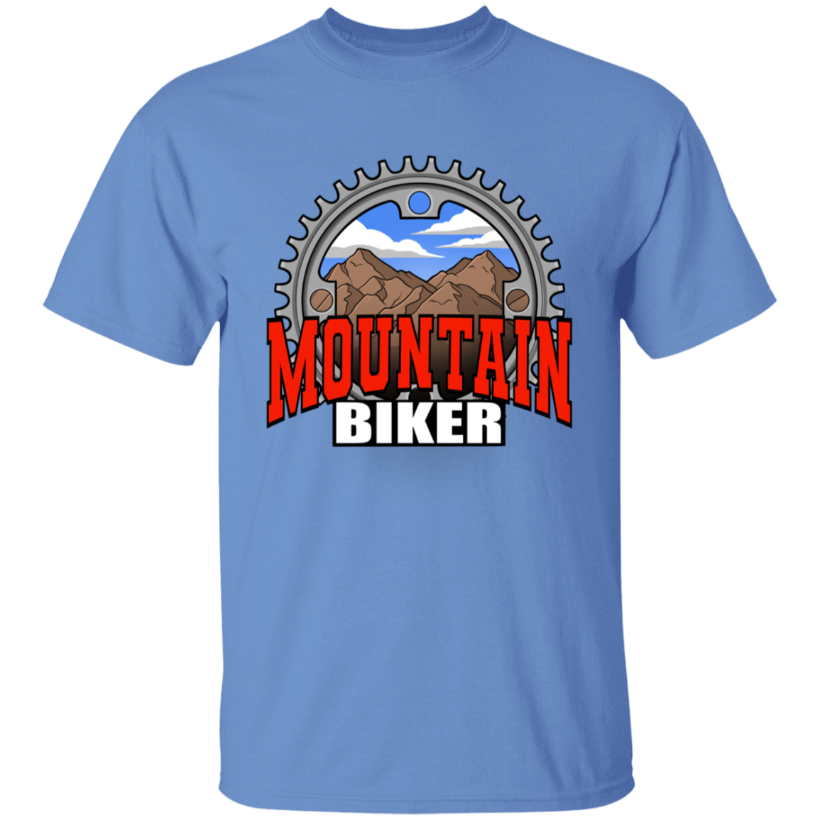 Mountain Biker Scenery Youth T-Shirt