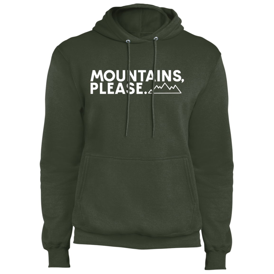Mountains, Please. Hiking Mountains Nature Pullover Hoodie