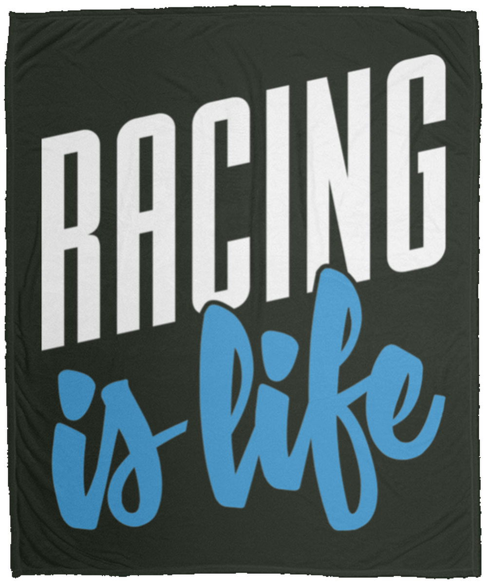 Racing Is Life Automotive Turbo Boosted Fleece Blanket - 50x60