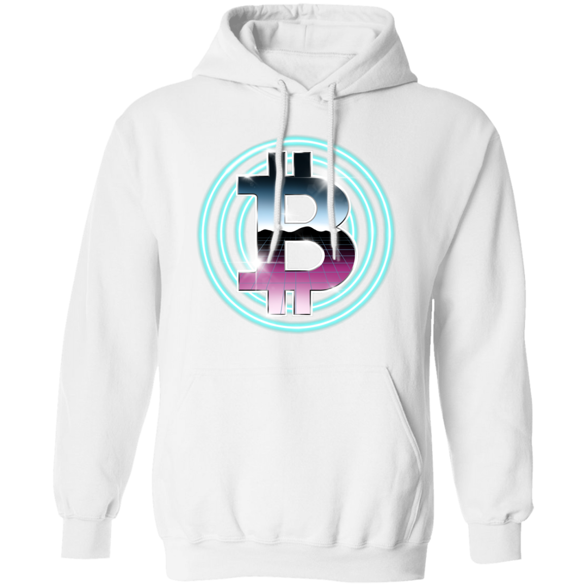 80's Retro Bitcoin Hodl Cryptocurrency BTC Pullover Hoodie