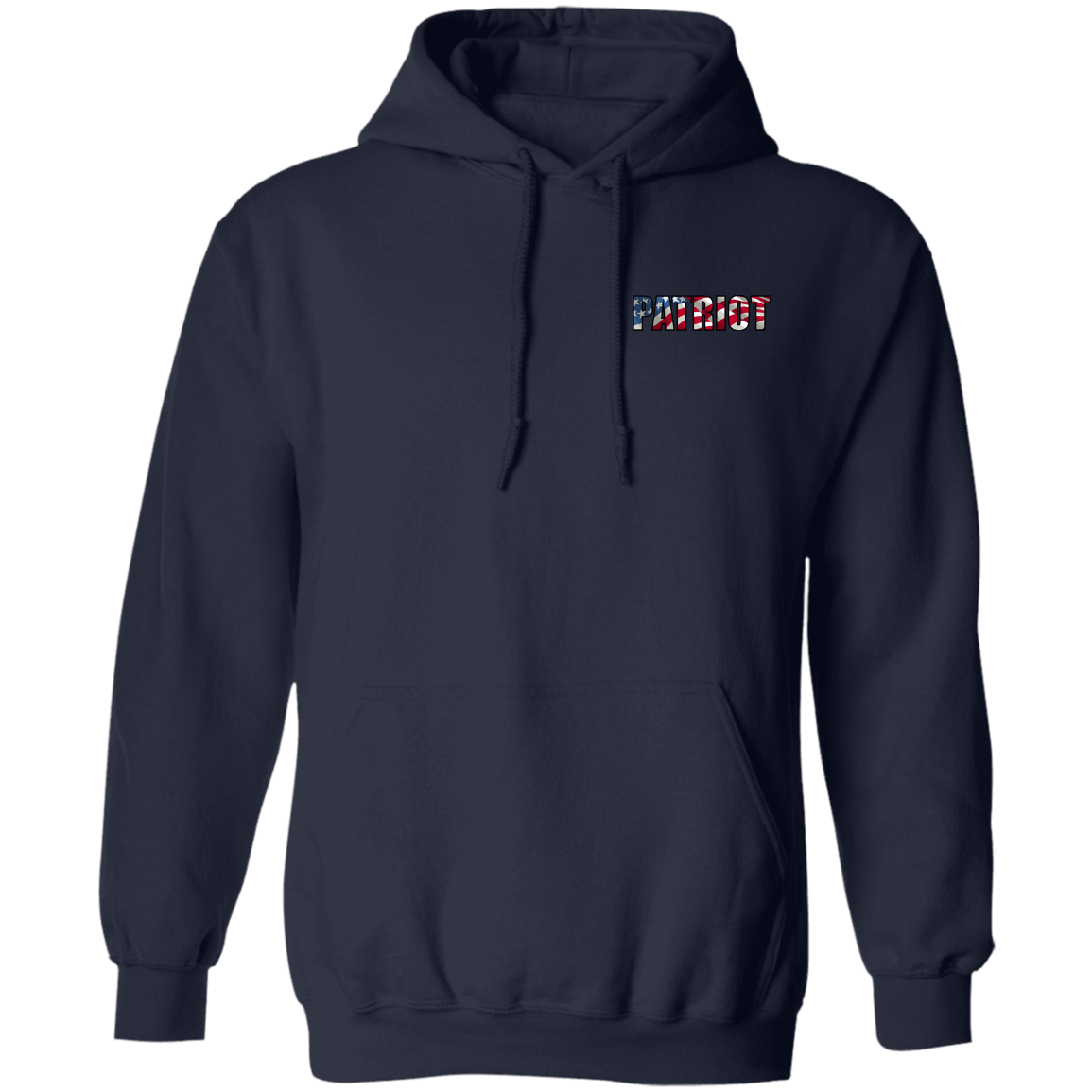 Patriot American Bald Eagle Double Sided Pullover Hoodie