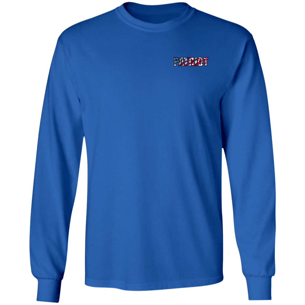 Patriot 1776 American Bald Eagle Double Sided Long Sleeve T-Shirt