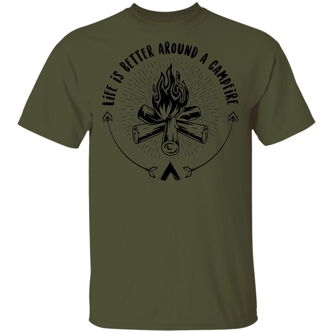 Life Is Better Around A Campfire Camping T-Shirt