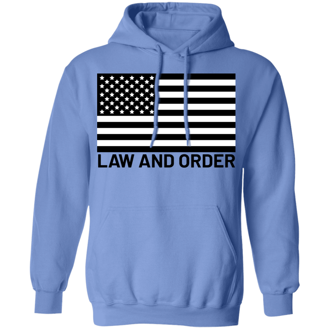 Law and Order American Flag Patriot Pullover Hoodie