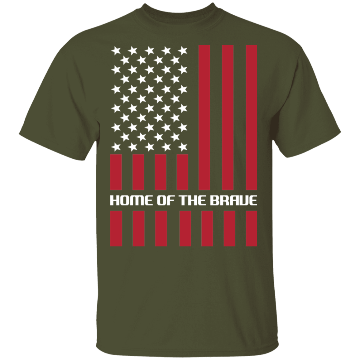 Home of the Brave American Flag USA T-Shirt