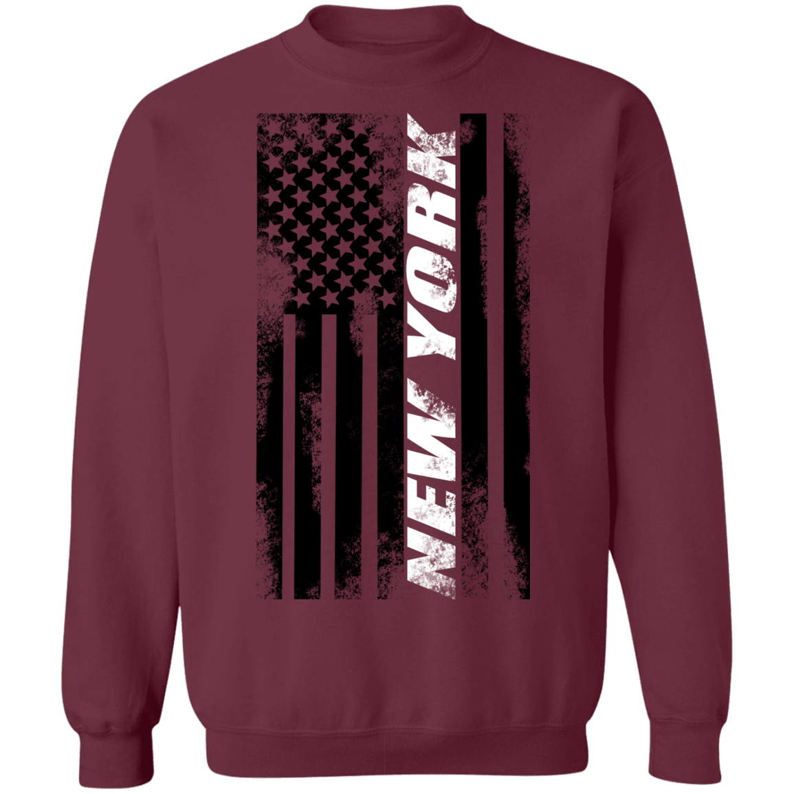 New York New York American Flag Crewneck Sweatshirt