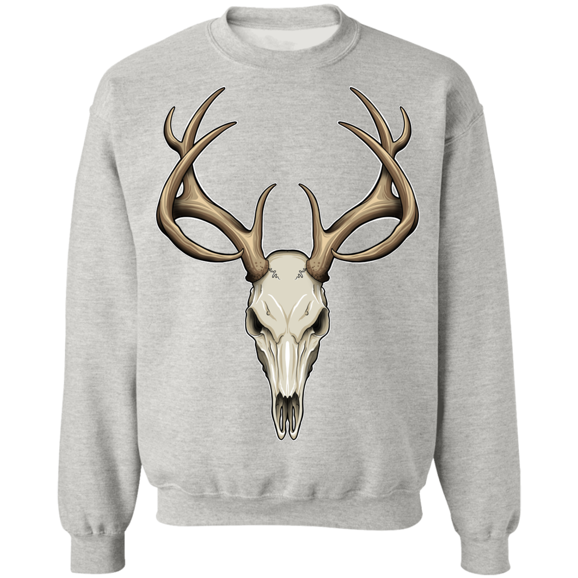 Hunting Deer Skull Crewneck Sweatshirt