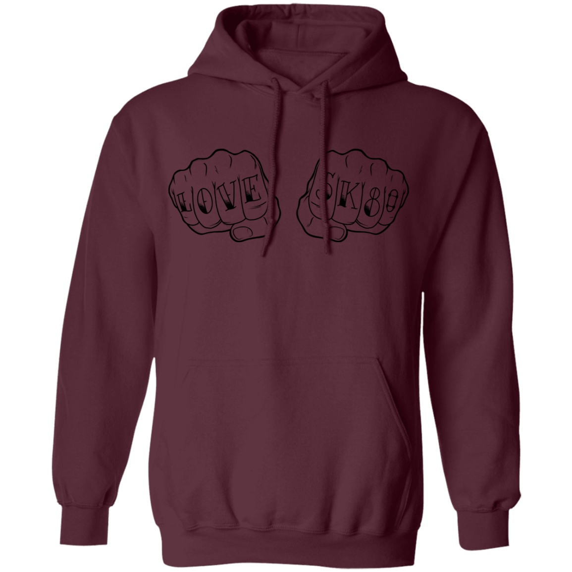 Love SK8 Skating Skateboard Pullover Hoodie